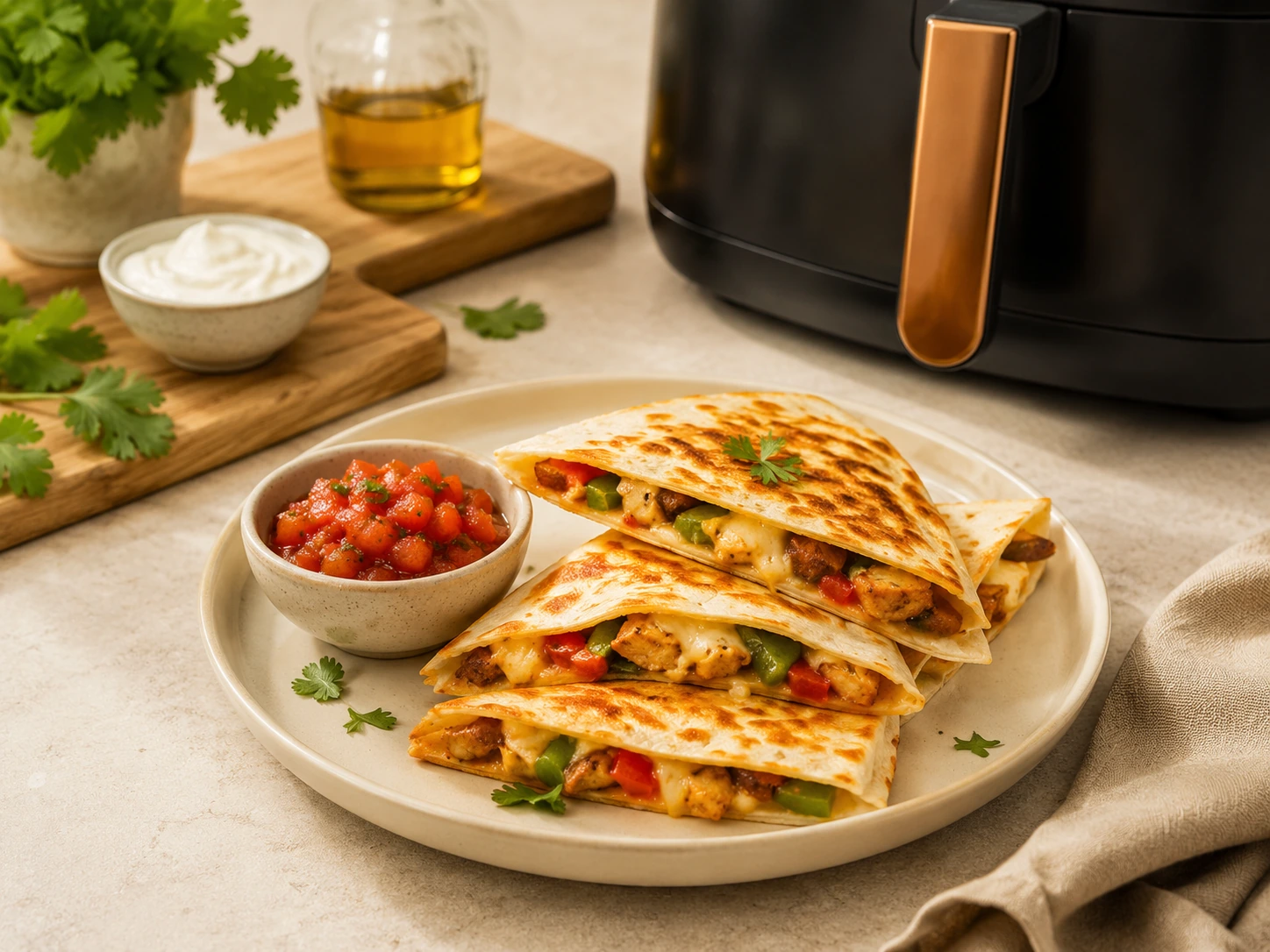 Quesadilla crujiente