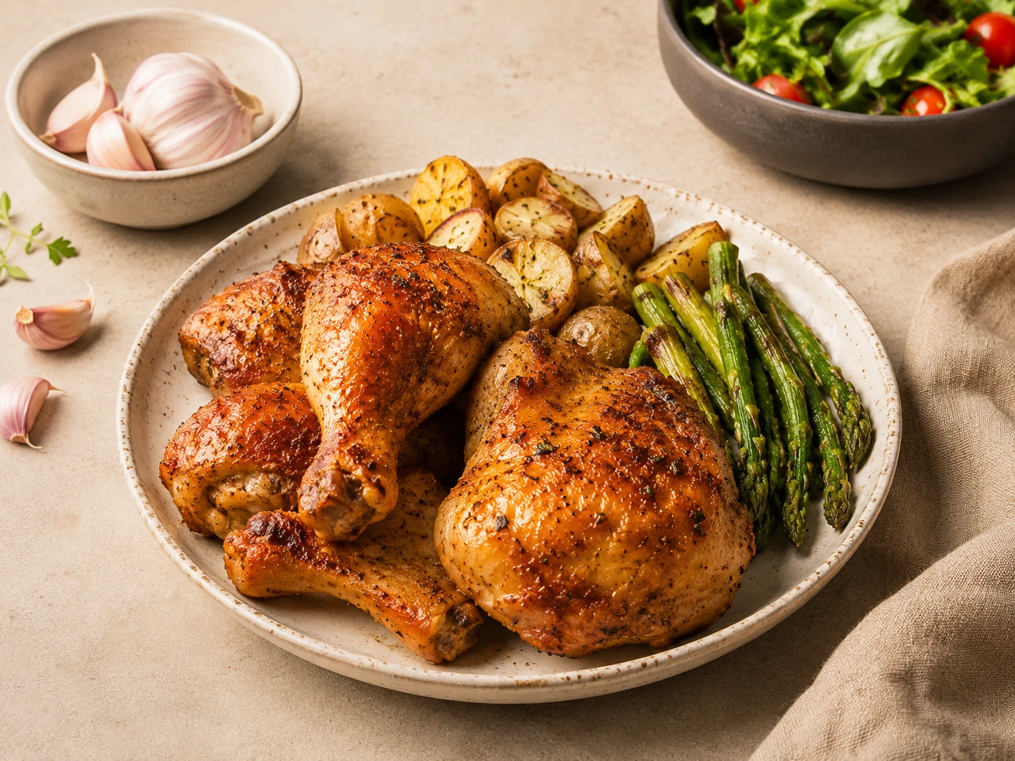 Pollo dorado preparado en Air Fryer