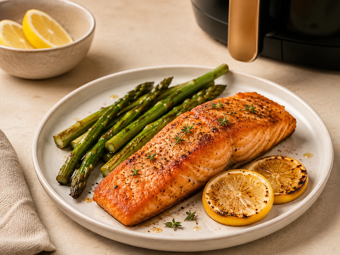Salmón con vegetales